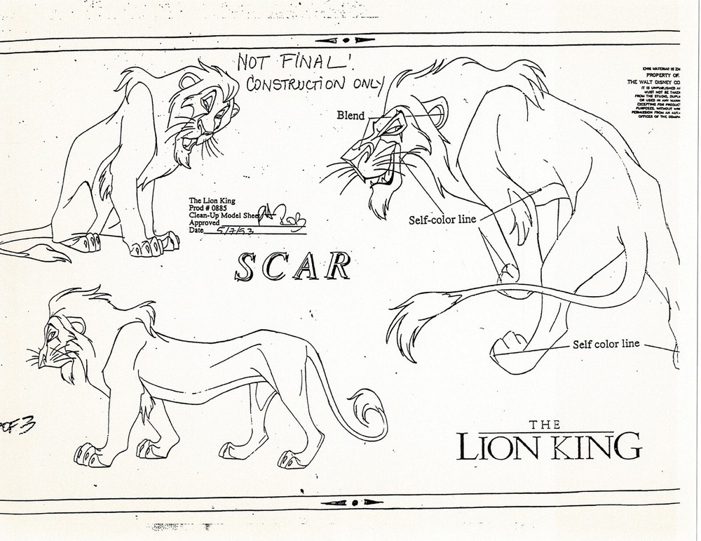 The LION KING Disney Production Model Copy used in 1998 Simba's Pride 011