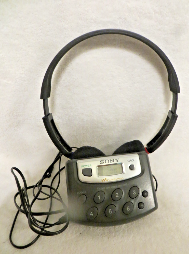 Sony Walkman SRF M37w FM Am Weather Portable Radio Srf-m37w