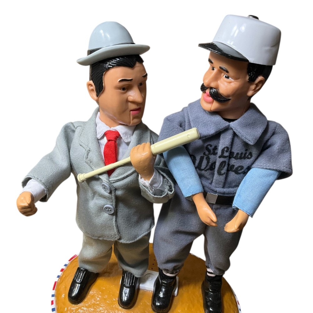 Vintage GEMMY Abbott Costello Who's On First Animated Baseball Legend Talking Figure-image