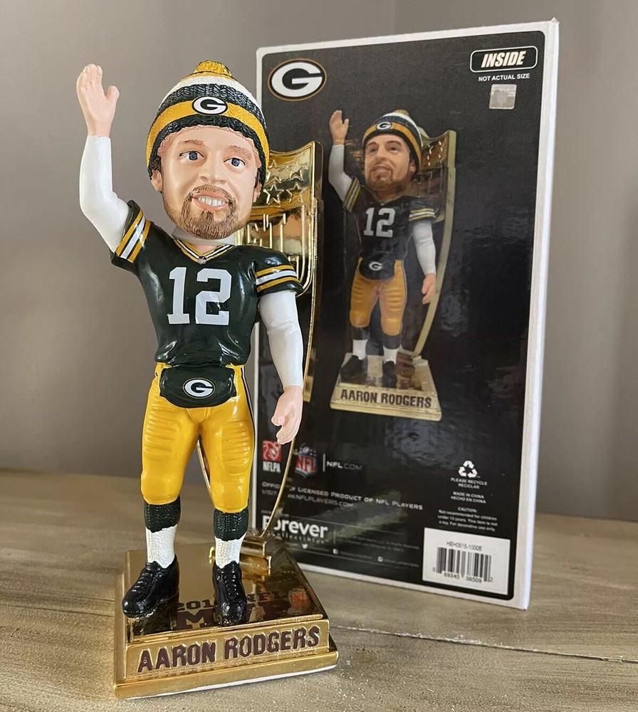 Aaron Rodgers Green Bay Packers MVP Bobblehead Limited Edition 500 NIB-image
