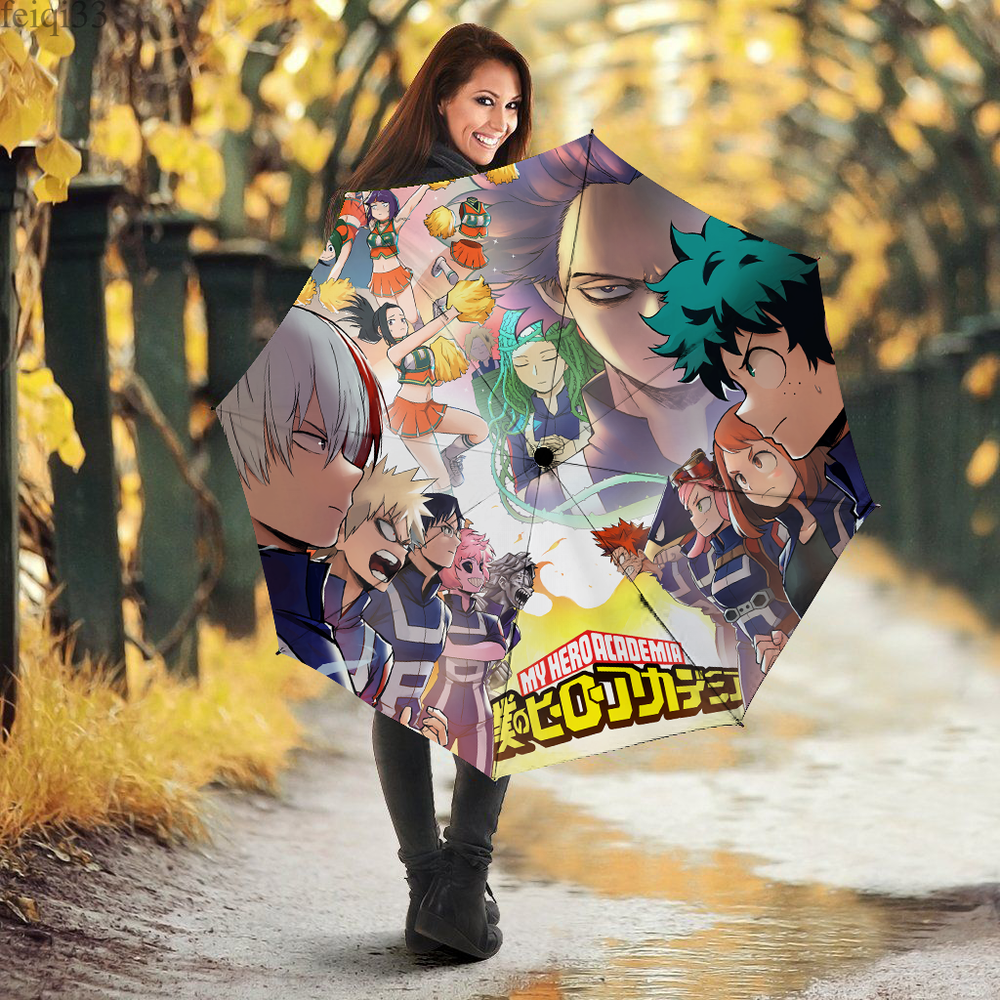 My Hero Academia Automatic Umbrella Portable Foldable Umbrella Anti-UV Sunshade