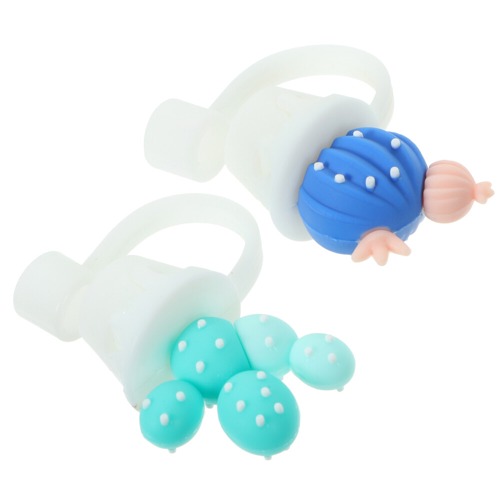 Tapa de paja reutilizable tapas de cactus tapón salpicaduras