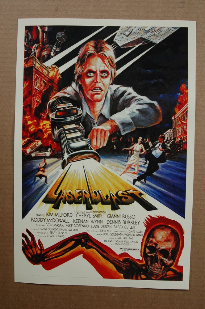 Laser Blast Retro Movie Poster Lobby Card Vintage Sci-Fi Film Art