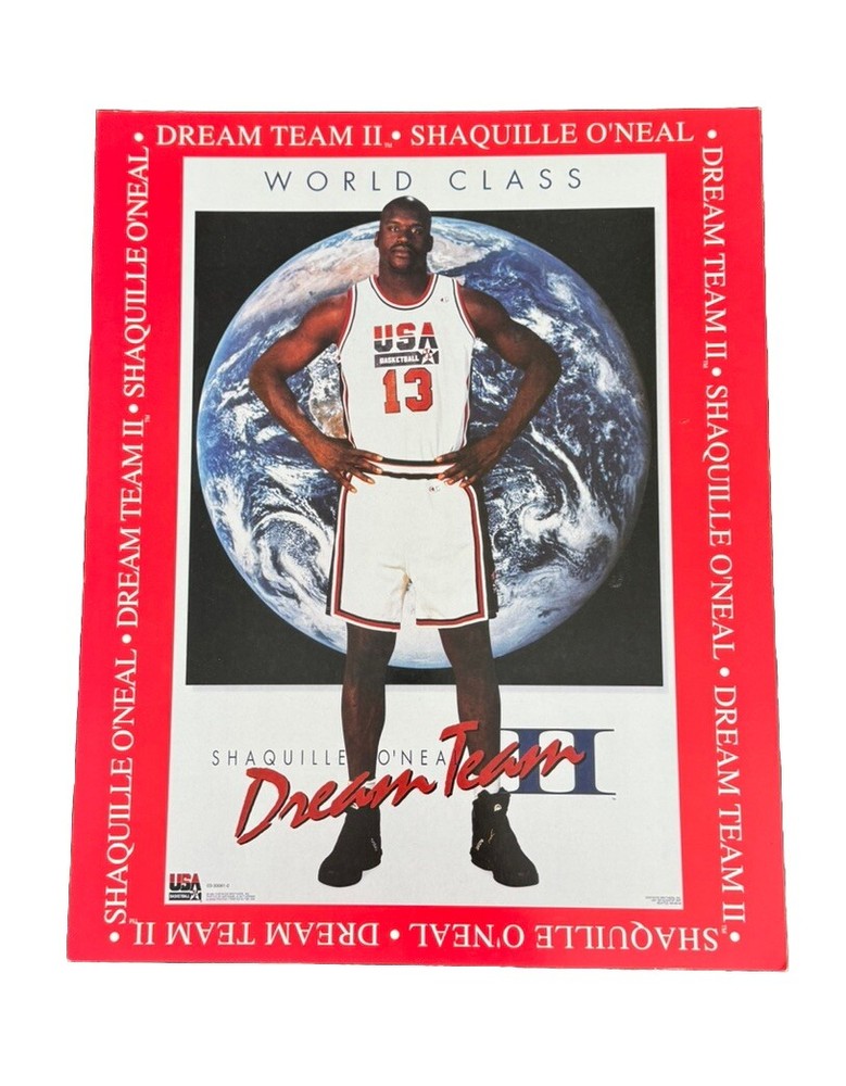 Shaquille O'Neil LOT OF 6 Dream Team II Poster Olympic USA Team 1994 Basketball