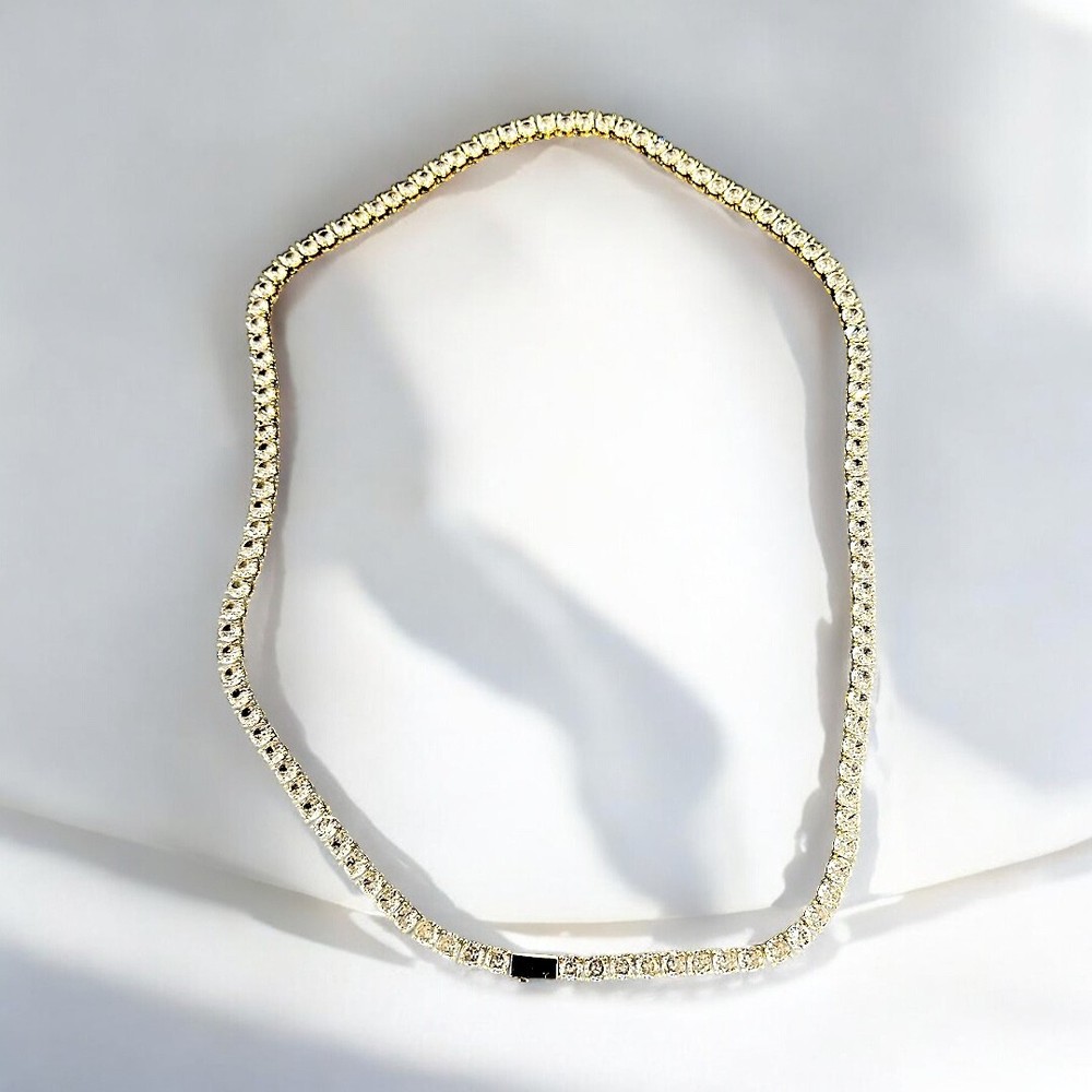 24-Inch 5MM Gold-Plated Tennis Chain for Men and Women