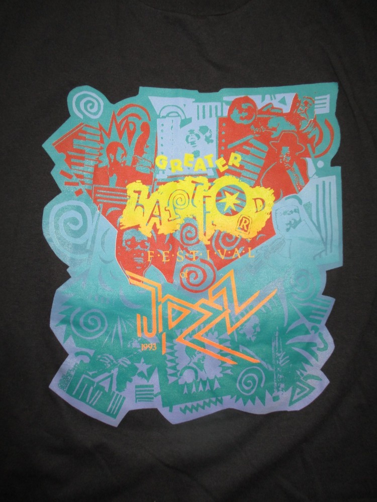 1993 Greater Hartford Jazz Festival XL Shirt Dixie 4 + 1 Collective Expression