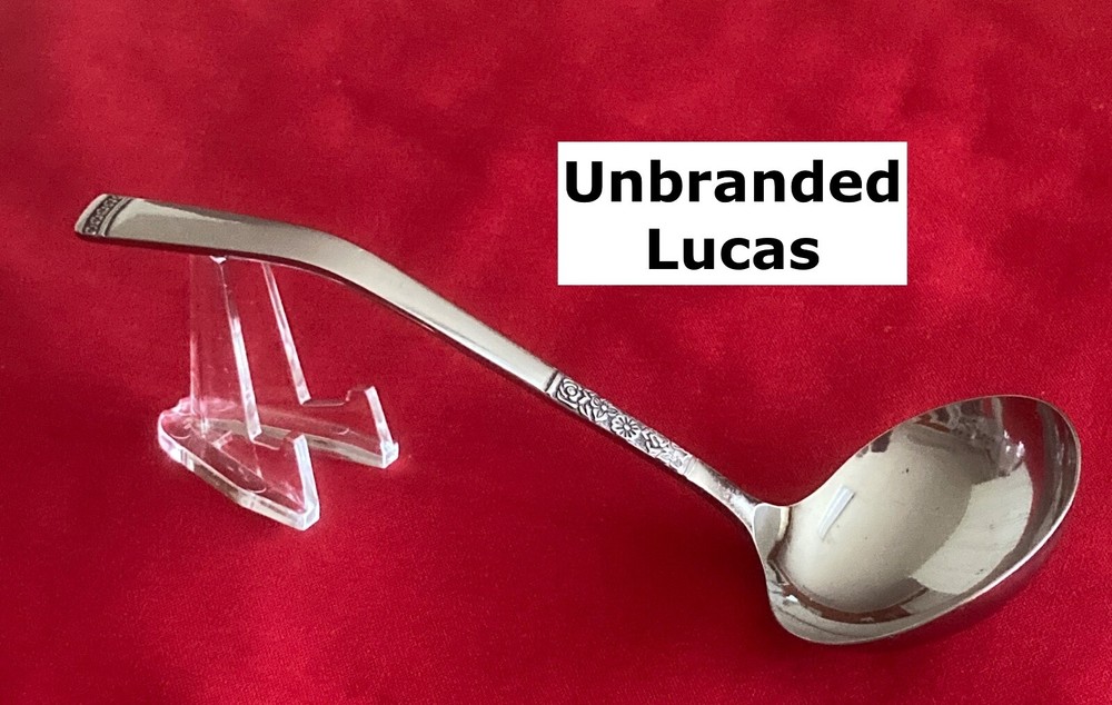 LUCAS 6 Floral Black Accent Stainless Steel Serving Ladle