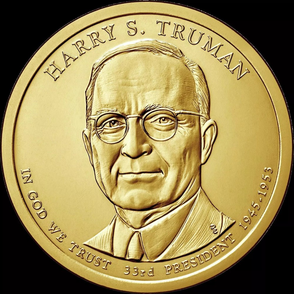 2012 D  Harry S Truman Presidential One Dollar Coin U.S. Mint Rolls Pos 