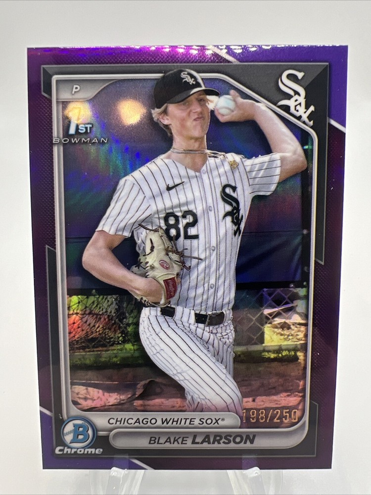 2024 Bowman Draft Blake Larson Purple Refractor /250 Chicago White Sox BDC-85