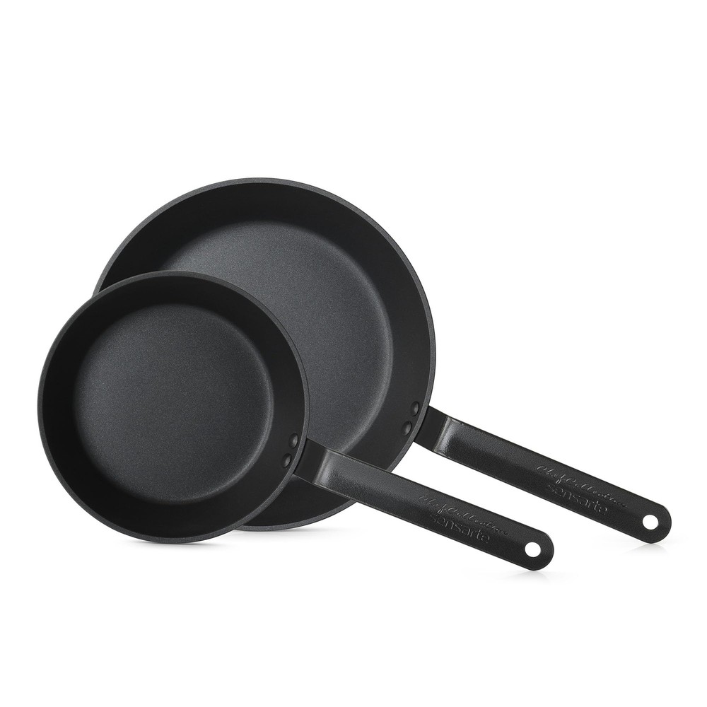 Nonstick Frying Pan Set 2-Piece, Oven Safe Skillets with Swiss Coating, Induc...