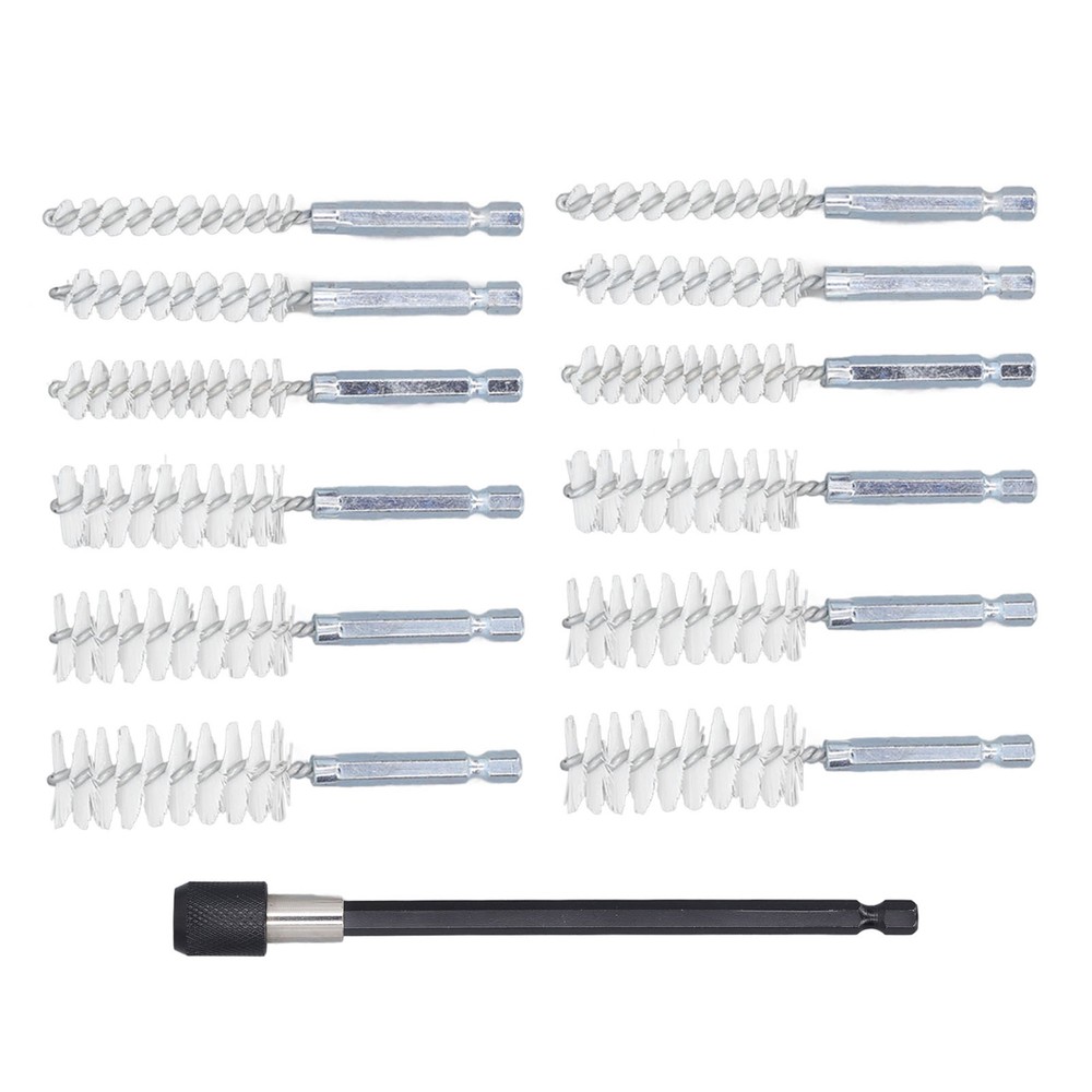 13 Pcs Bore Brush Set For Efficient Rust Cleaning Home Stainless Steel