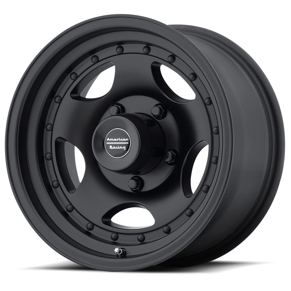 AMERICAN RACING AR23 15X7 5x120.65 ET-6 Satin Black with Clearcoat (Qty of 1)