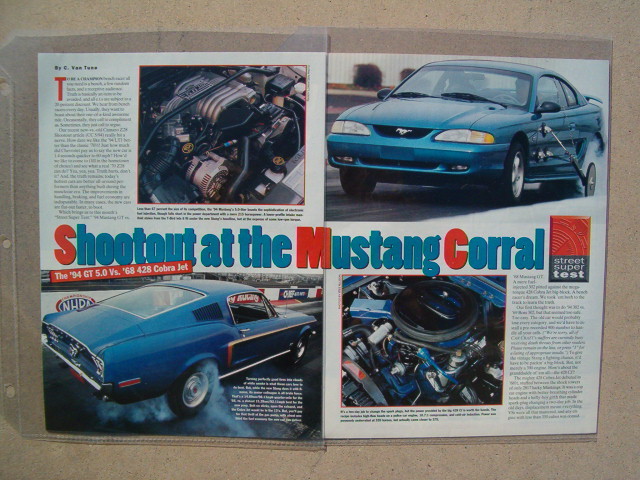 1994 MUSTANG GT vs. 1968 MUSTANG 428 COBRA JET