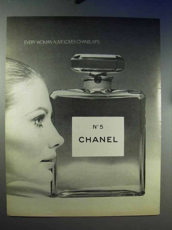 Vintage 1969 Chanel No 5 Perfume Ad - For Every Woman