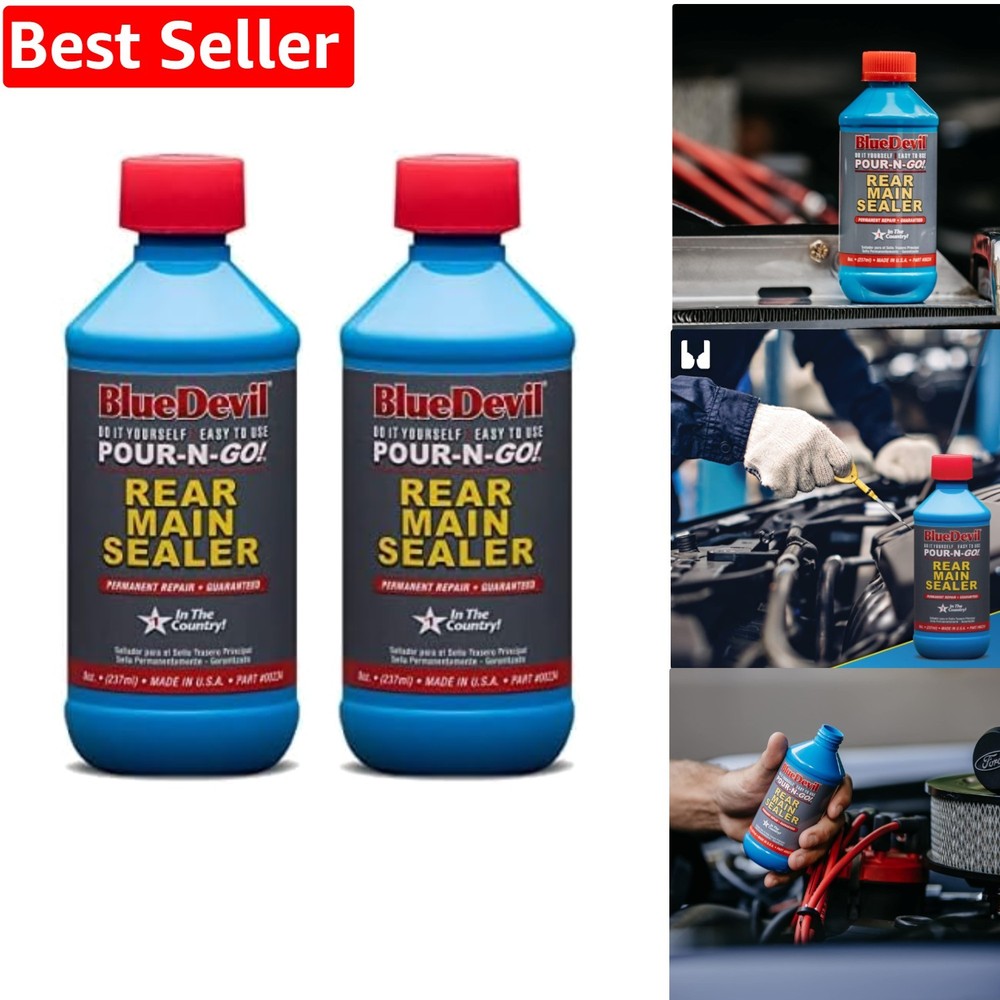 8oz BlueDevil Rear Main Sealer for Engine Oil Protection - 2-Pack