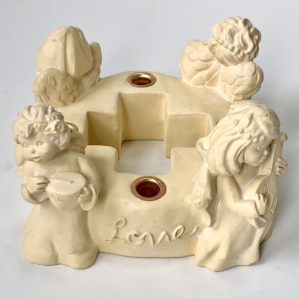 Abbey Press Children of the World Advent Candle Holder Angel Peace Joy Love Hope-image