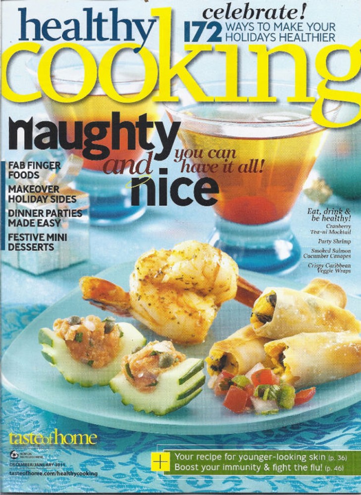 A Taste Of Home Healthy Cooking Magazine Makeover Holiday Sides Finger Food 2011-image