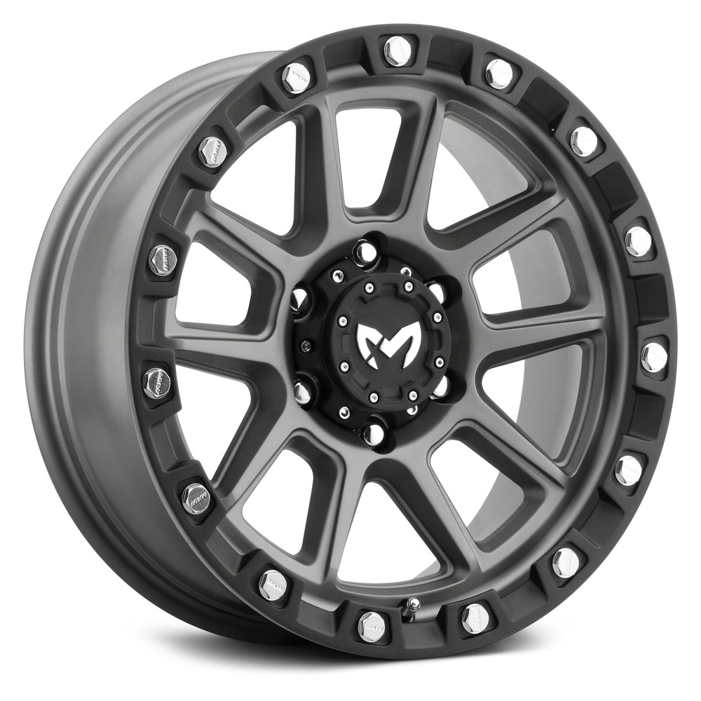 MKW M205 17x8.5 Gray Off-Road Wheels 5x127 78.1CB 4pc Set