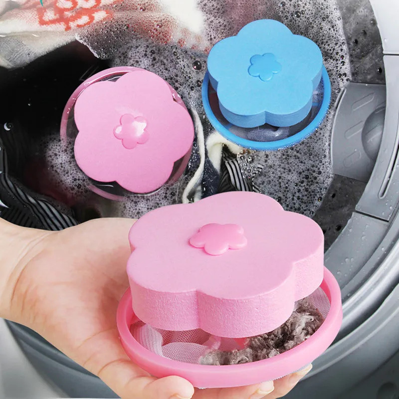 Floating Laundry Ball Catches Pet Hair Lint for Cleaner Clothes