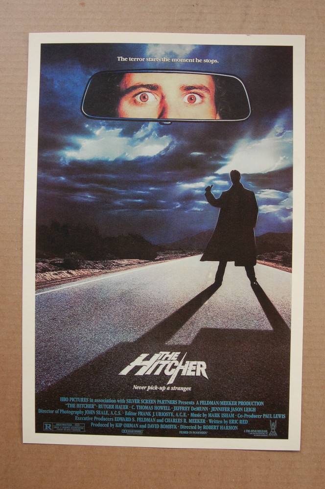 Vintage The Hitcher Lobby Card Poster Featuring Rutger Hauer