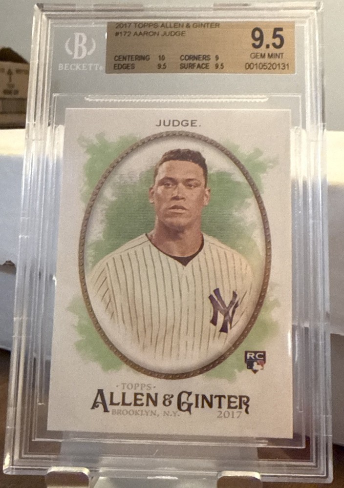 Aaron Judge RC Allen Ginter 9.5 New York Yankees Rookie Card-image